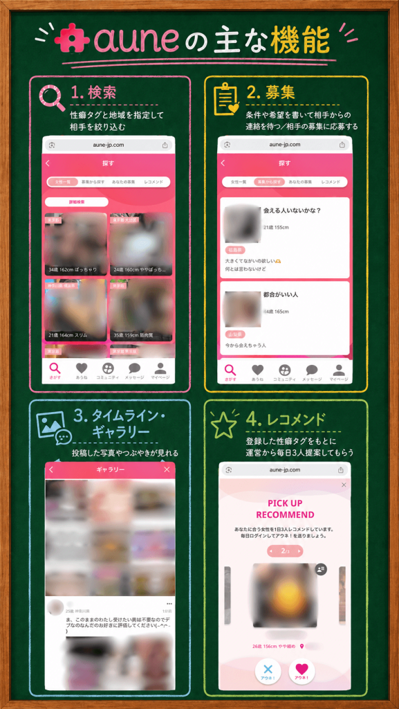 aune出会いの機能
